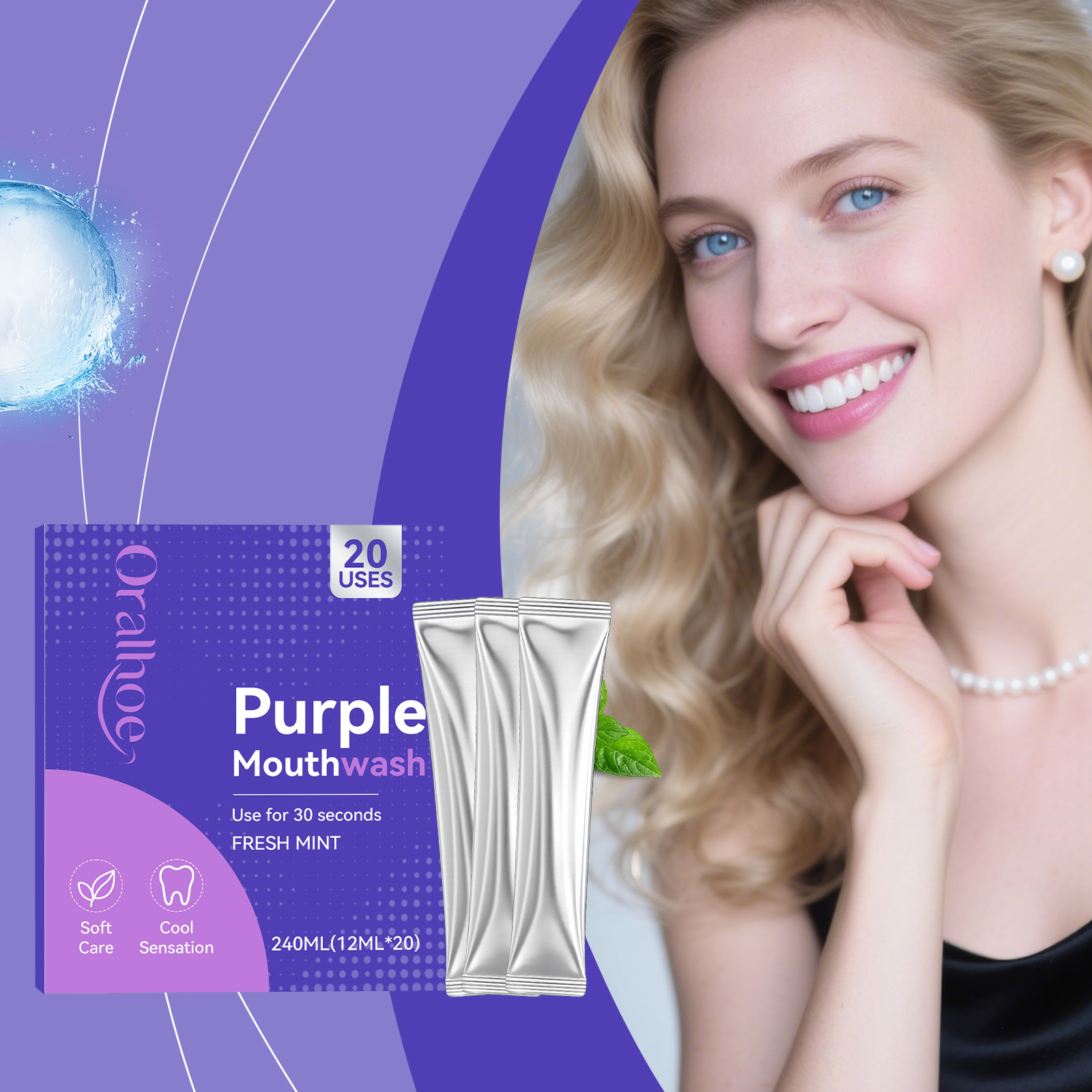 20 unidades de enjuague bucal  - Teeth Whitening Mouthwash reseña y precio