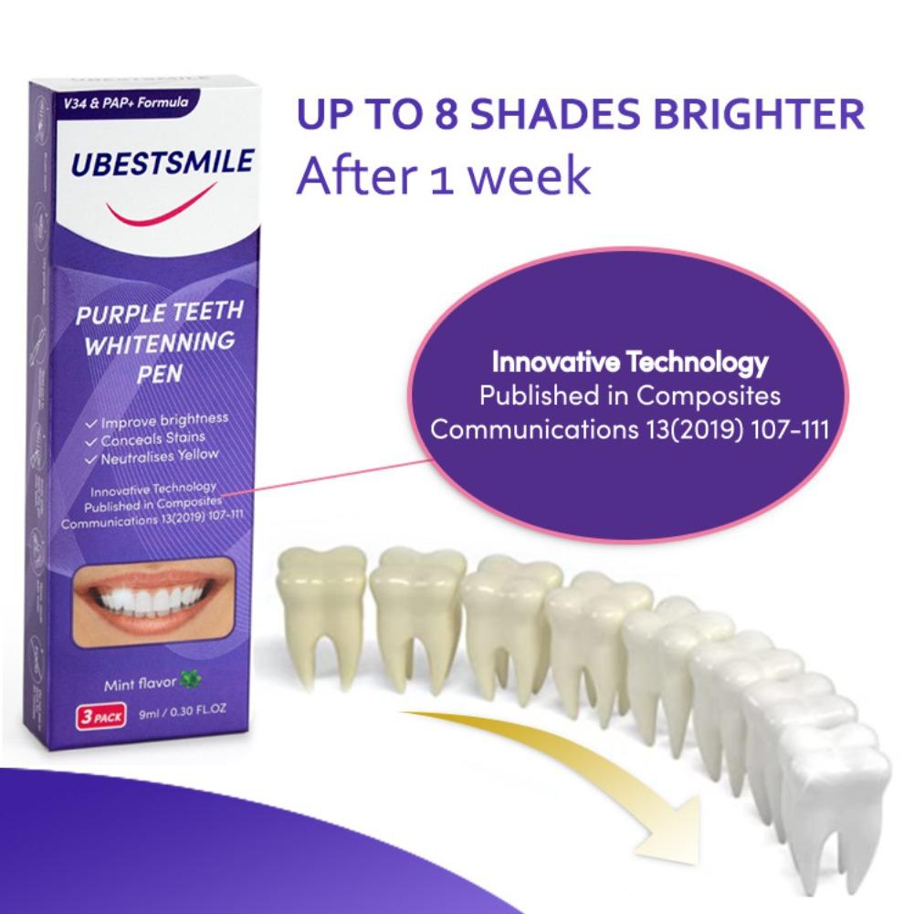 UBESTSMILE V34&PAP+ Fórmula Pu - Teeth Whitening Pens reseña y precio