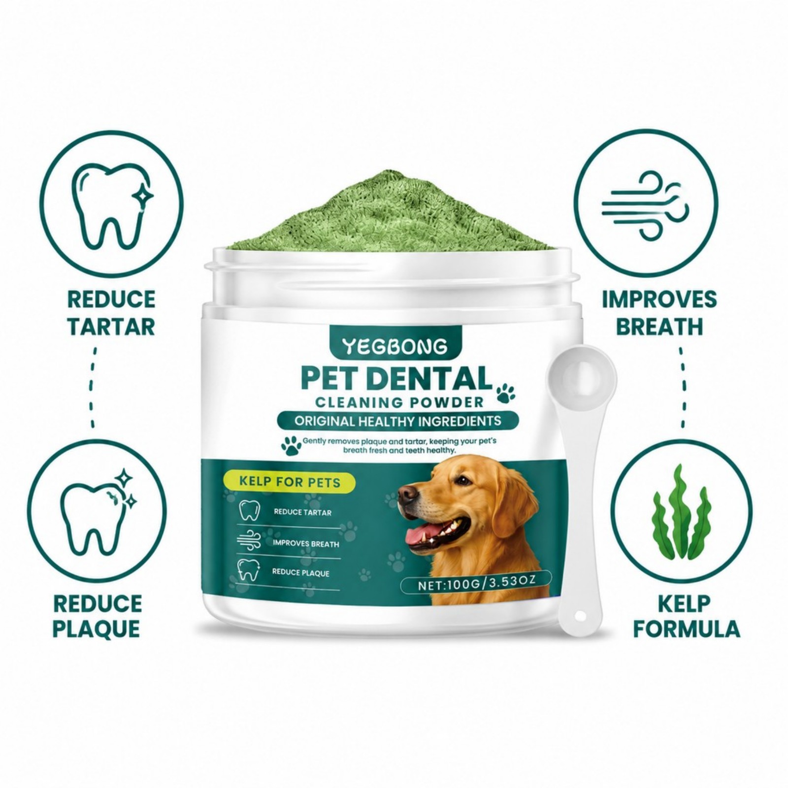 Polvo Limpiador Dental para Pe - Teeth Whitening Mouthwash reseña y precio